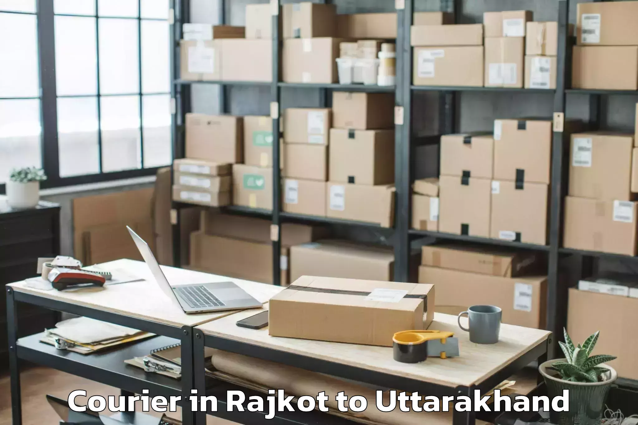 Hassle-Free Rajkot to Naini Tal Courier